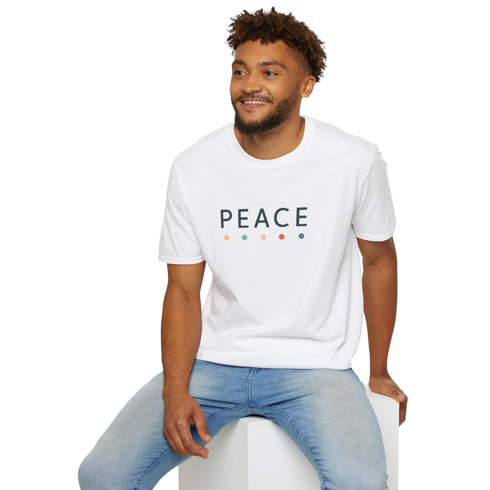 Peace T-Shirt – Unisex Softstyle Tee for Calm, Comfort & Self-Care | Mindfulness Gift for Wellness Lovers