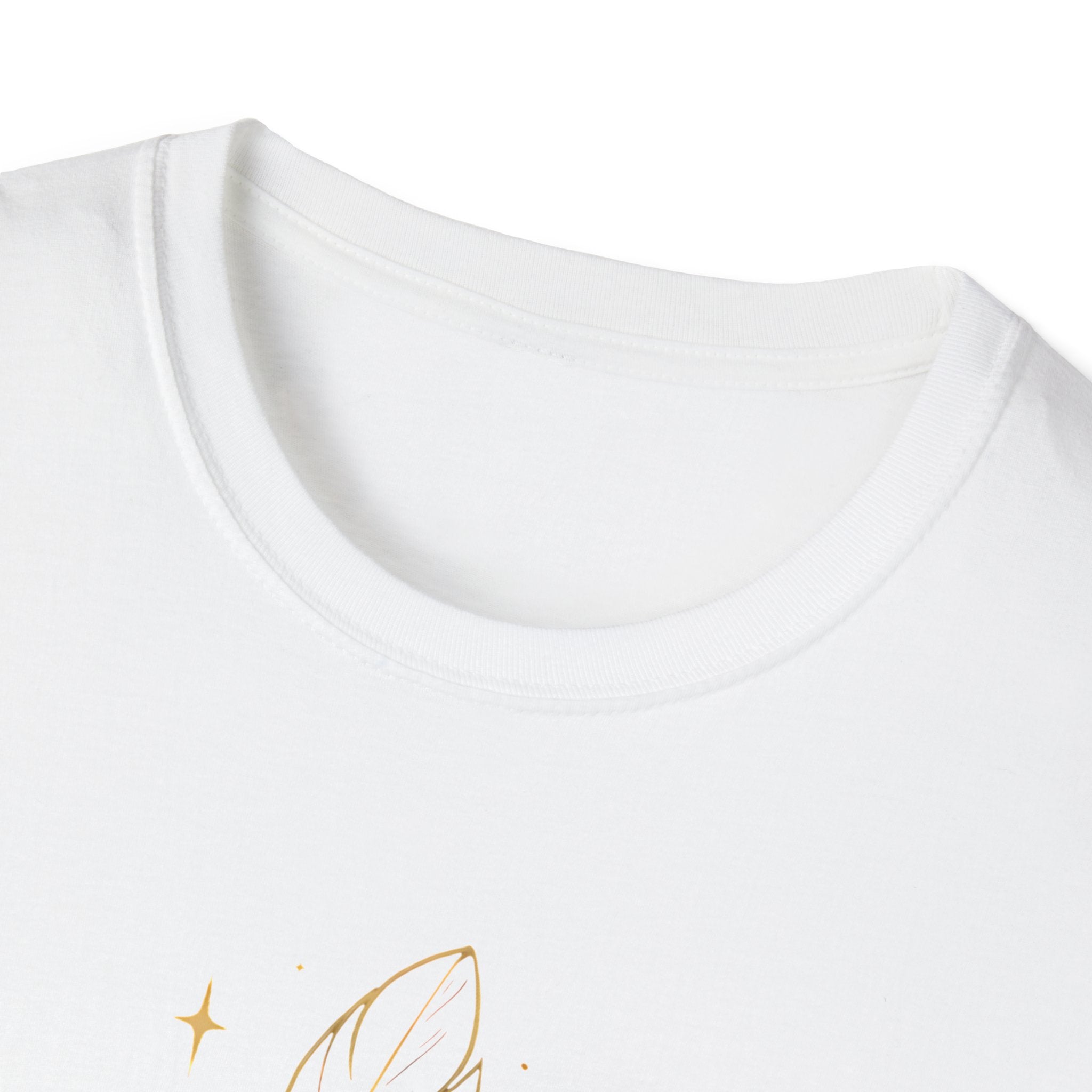 Shimmering Golden Feather T-Shirt