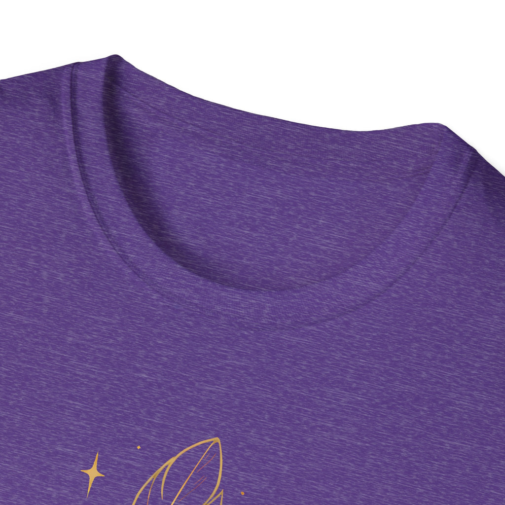 Shimmering Golden Feather T-Shirt