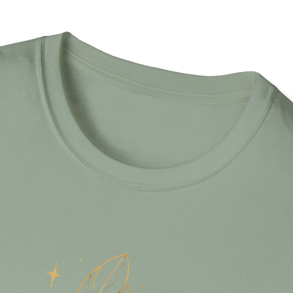 Shimmering Golden Feather T-Shirt
