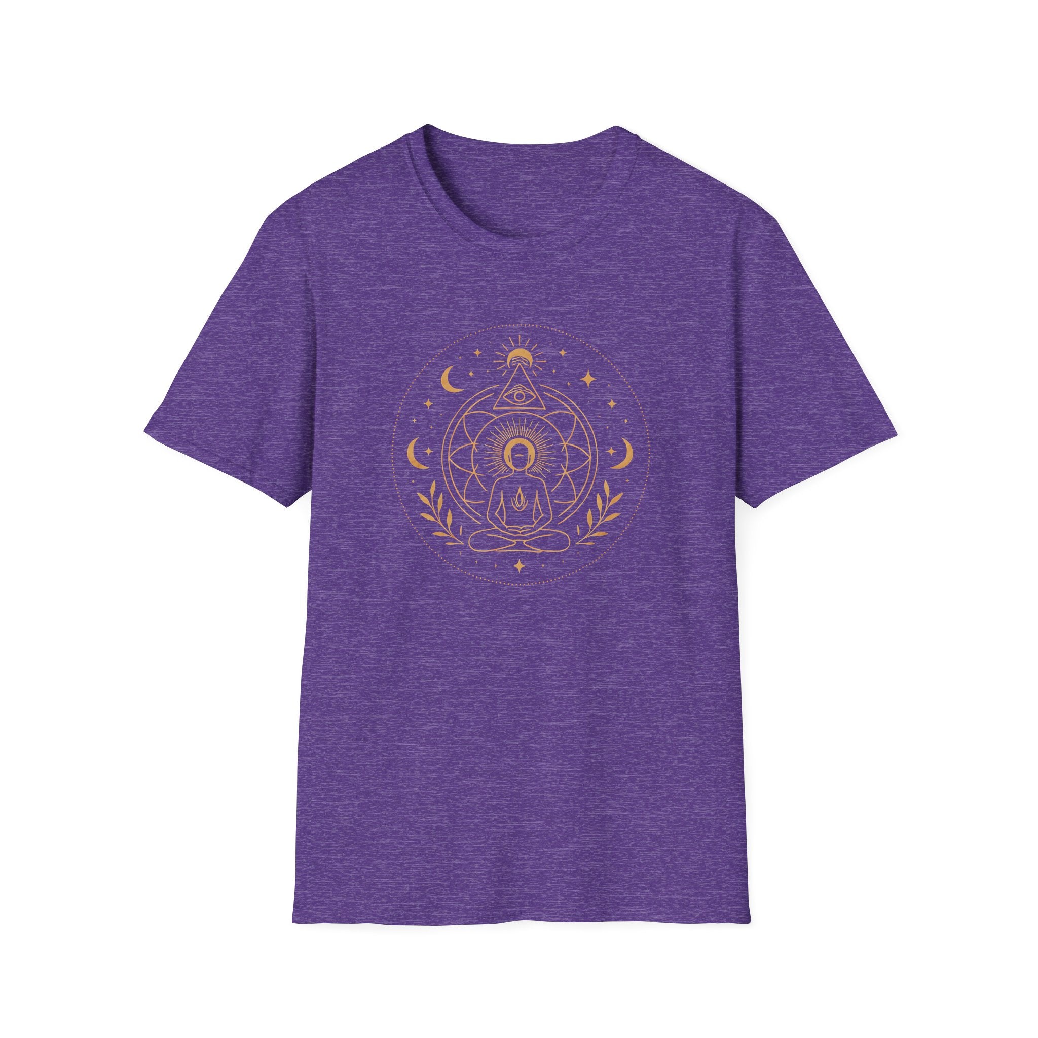 Golden Meditation Mandala T-Shirt