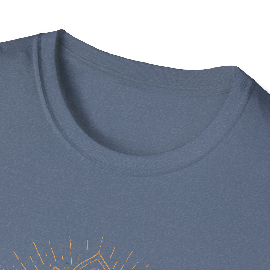 Blue Meditating Woman T-Shirt