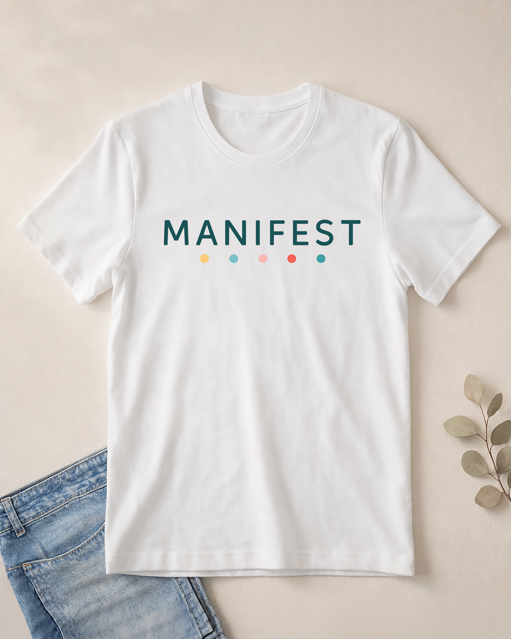 Manifest T-Shirt – Unisex Softstyle Tee for Calm, Comfort & Self-Care | Mindfulness Gift for Wellness Lovers