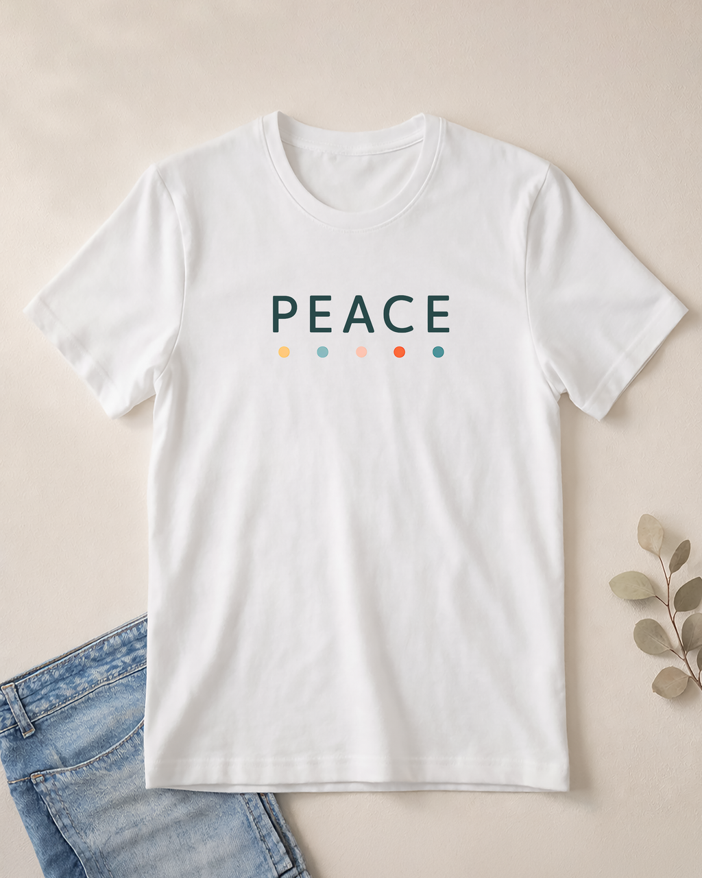 Peace T-Shirt – Unisex Softstyle Tee for Calm, Comfort & Self-Care | Mindfulness Gift for Wellness Lovers