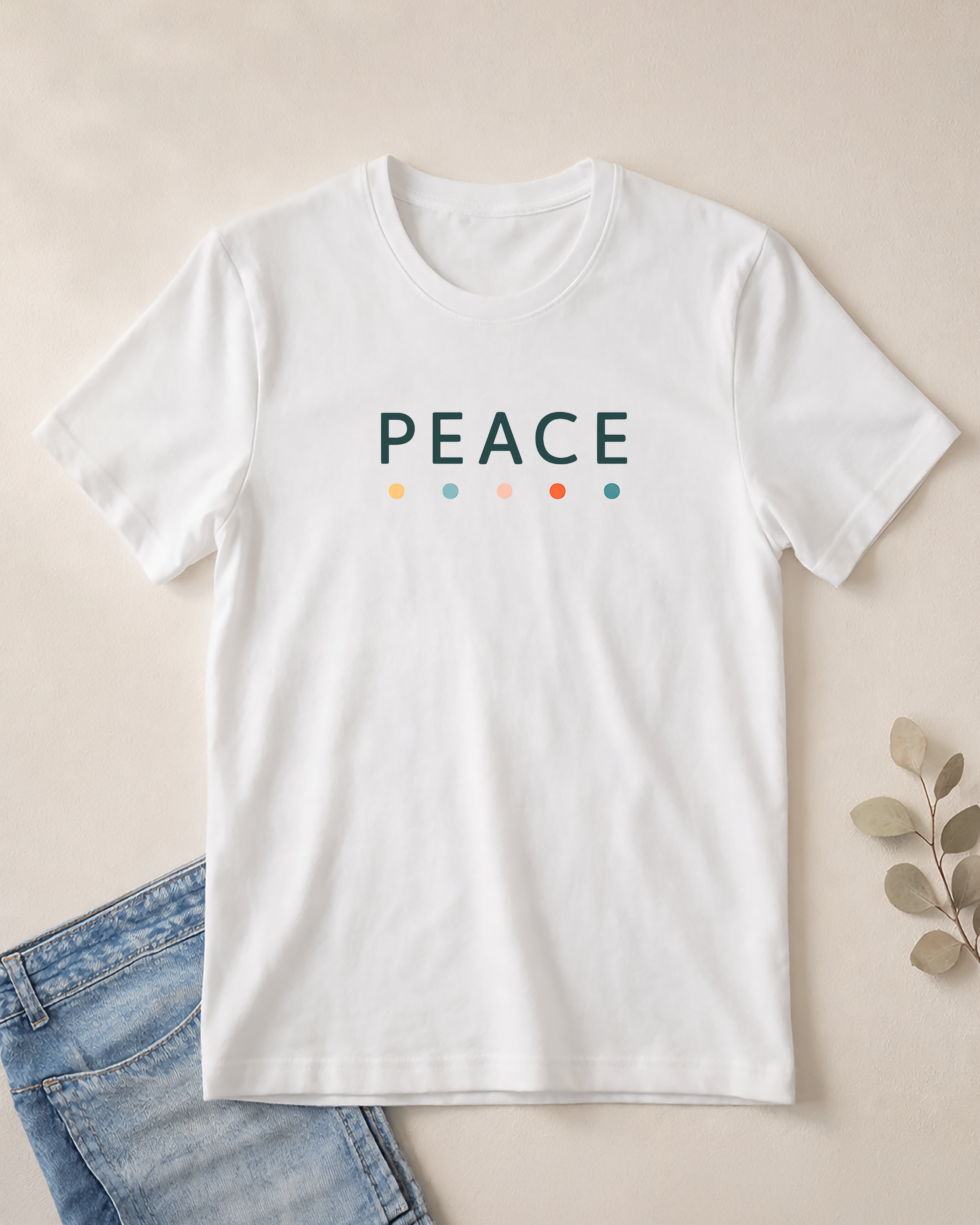 Peace T-Shirt – Unisex Softstyle Tee for Calm, Comfort & Self-Care | Mindfulness Gift for Wellness Lovers