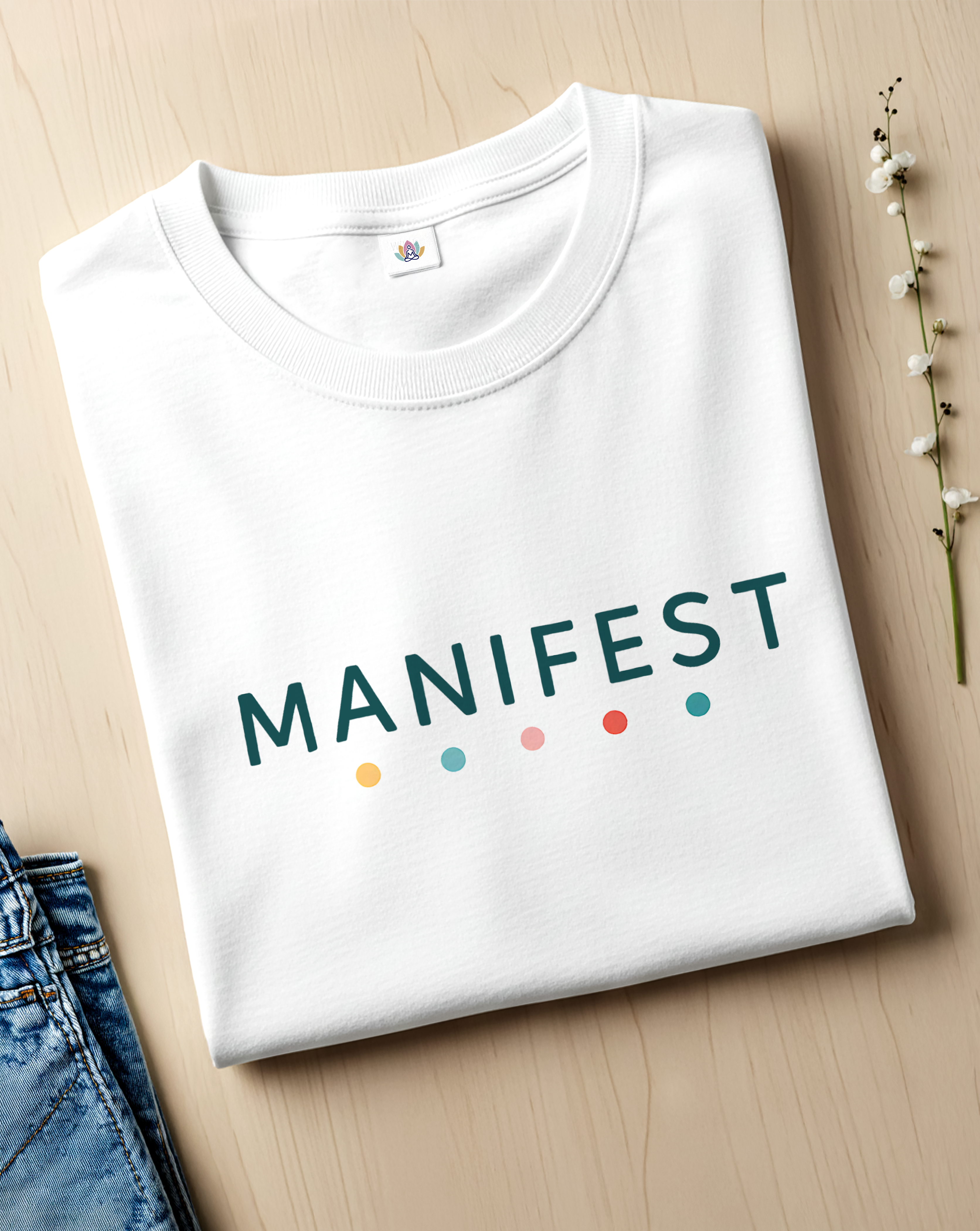 Manifest T-Shirt – Unisex Softstyle Tee for Calm, Comfort & Self-Care | Mindfulness Gift for Wellness Lovers