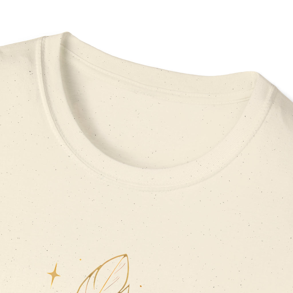 Shimmering Golden Feather T-Shirt