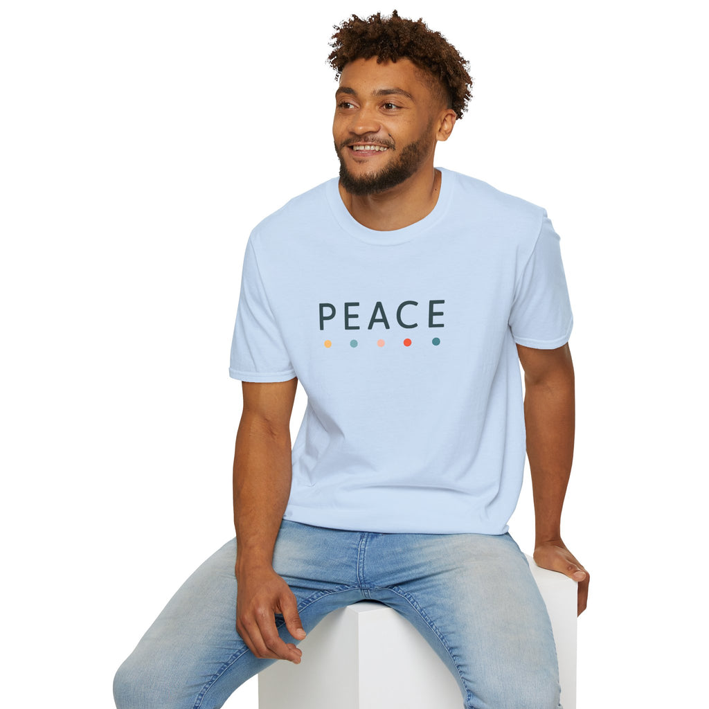 Peace T-Shirt – Unisex Softstyle Tee for Calm, Comfort & Self-Care | Mindfulness Gift for Wellness Lovers