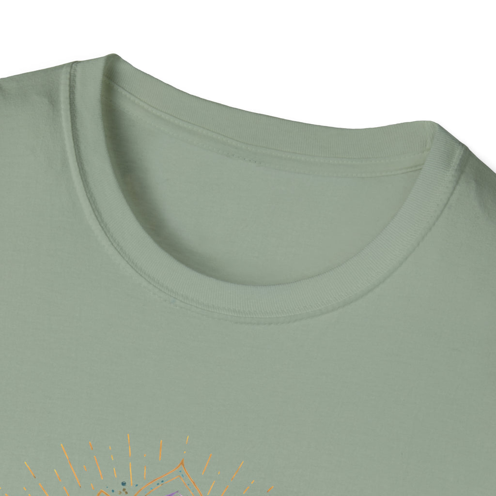 Blue Meditating Woman T-Shirt