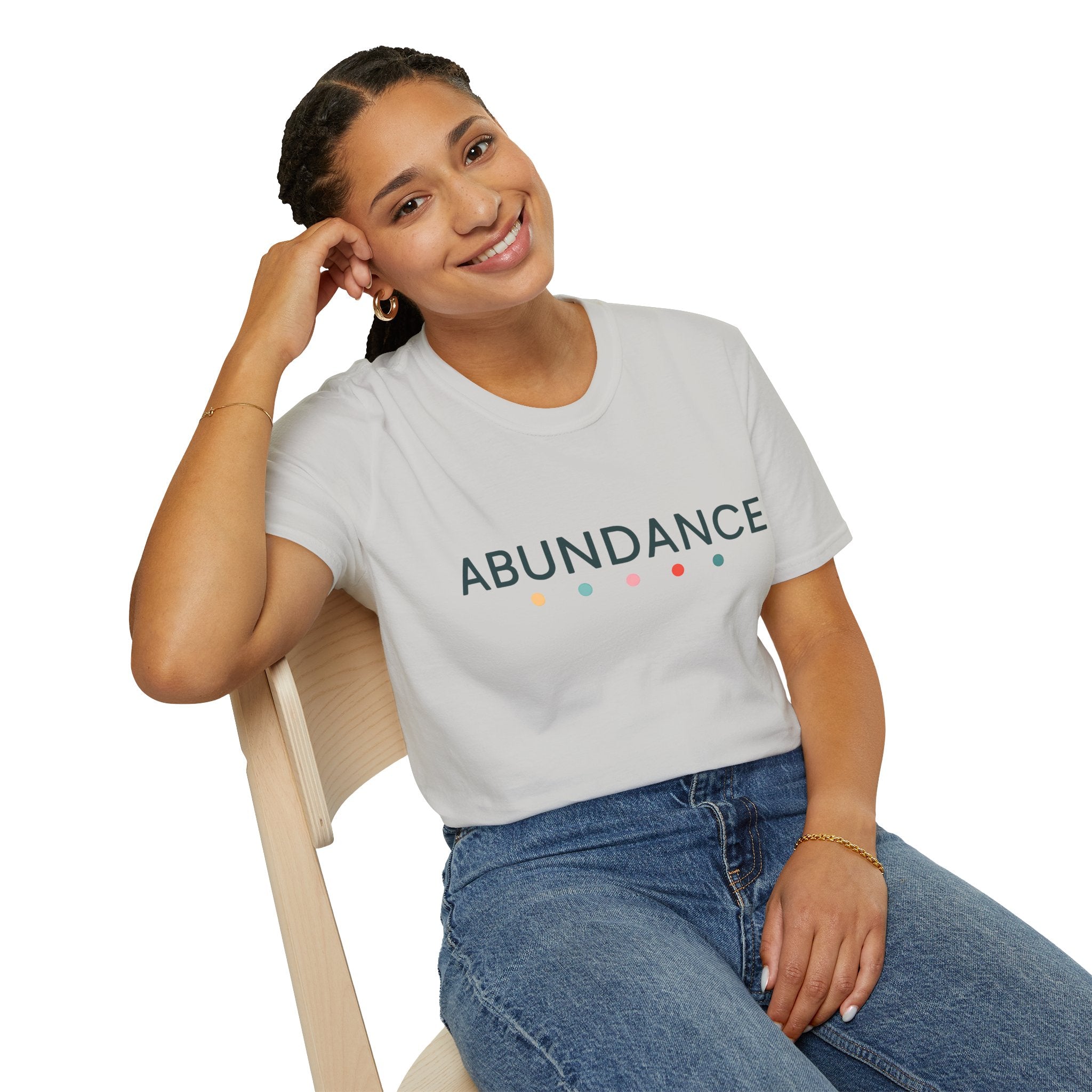 Abundance T-Shirt – Unisex Softstyle Tee for Calm, Comfort & Self-Care | Mindfulness Gift for Wellness Lovers