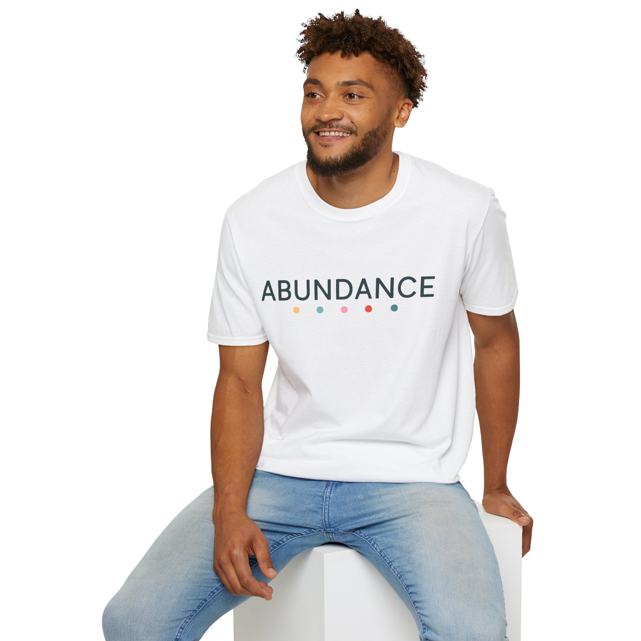 Abundance T-Shirt – Unisex Softstyle Tee for Calm, Comfort & Self-Care | Mindfulness Gift for Wellness Lovers